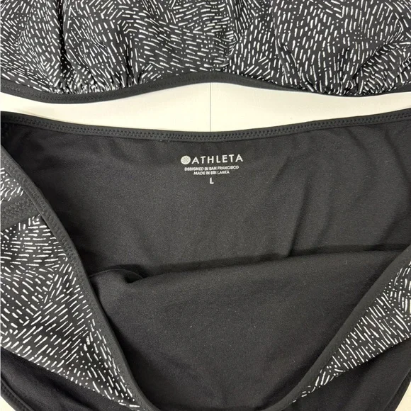 Athleta Bathing Suit Black & White - Picture 2 of 4